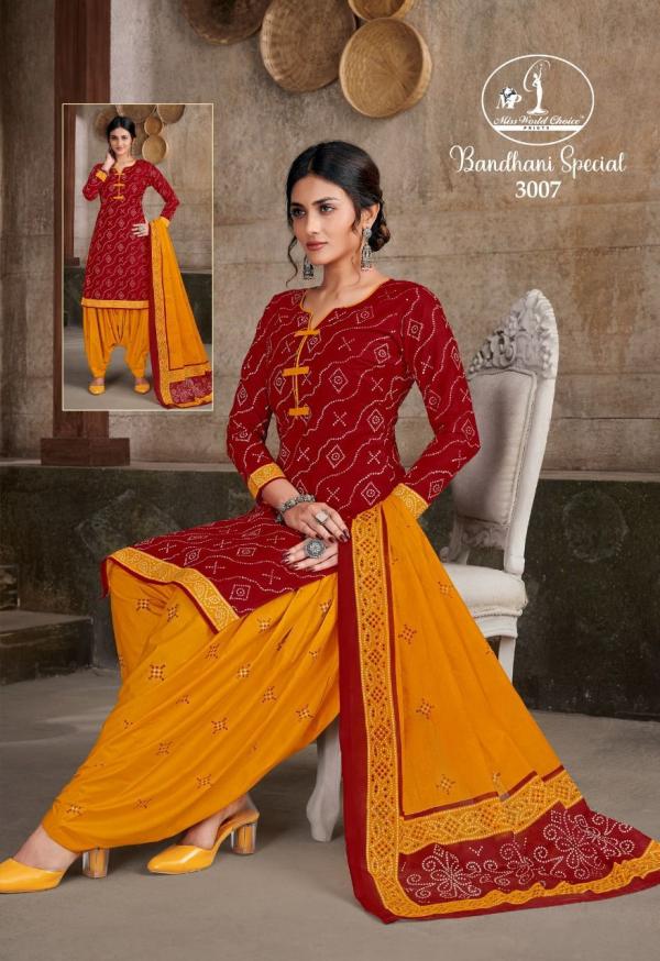 Miss World Bandhani Special Vol-31 Cotton Dress Material